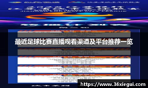 最近足球比赛直播观看渠道及平台推荐一览