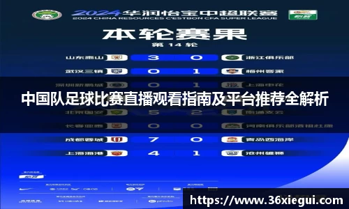 中国队足球比赛直播观看指南及平台推荐全解析