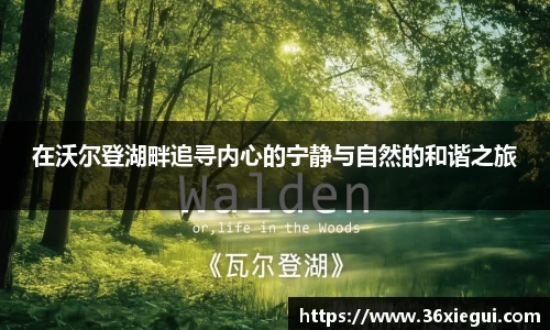 在沃尔登湖畔追寻内心的宁静与自然的和谐之旅